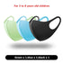 3 pieces children training face mask for man and women face cover black gray kids facemask for running cycling outdoor sport