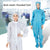 Disposable Protective Suit Full Body Anti Virus Anti-static Dustproof WorkSuit Labor Hospital Safety Clothing Coveralls With Cap