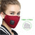 AOLIKES Reusable Washable Breathable Face Mask Cycling Running Facemask Anti Dust Windproof Air Purifying Face Mask +2 Filter